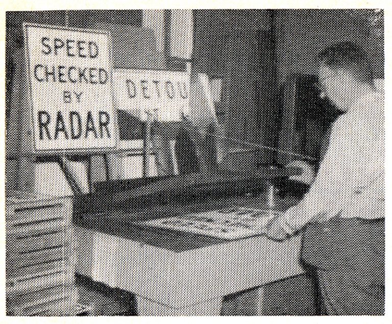 Speed Checked By Radar road sign